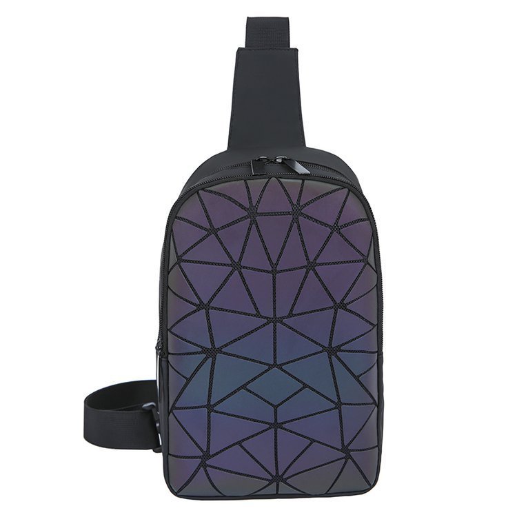 Luminous Geometric Rhombus Bag, Shoulder Bag, Chest Bag - Image 3