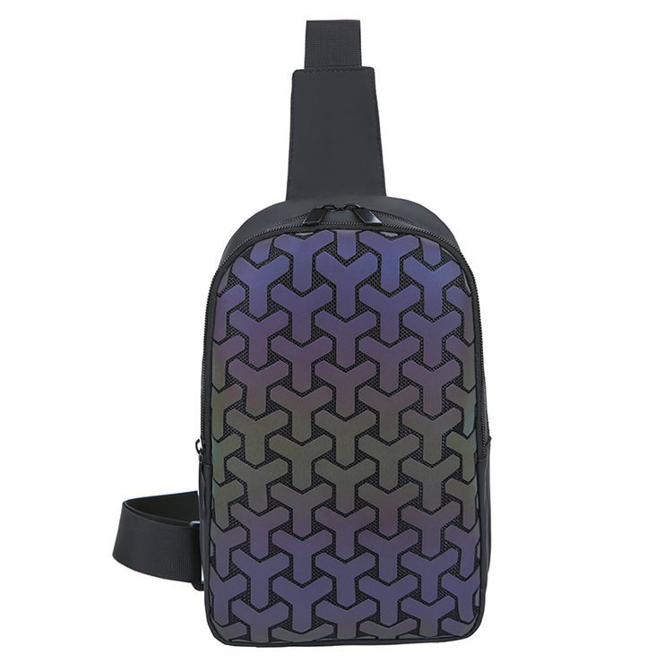 Luminous Geometric Rhombus Bag, Shoulder Bag, Chest Bag - Image 5