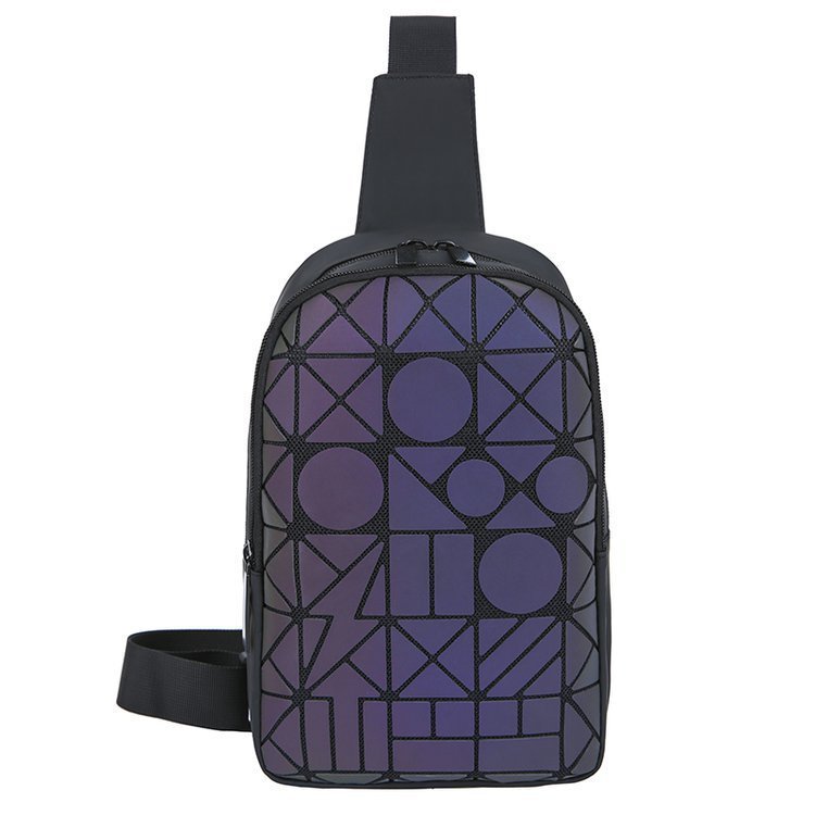 Luminous Geometric Rhombus Bag, Shoulder Bag, Chest Bag - Image 4