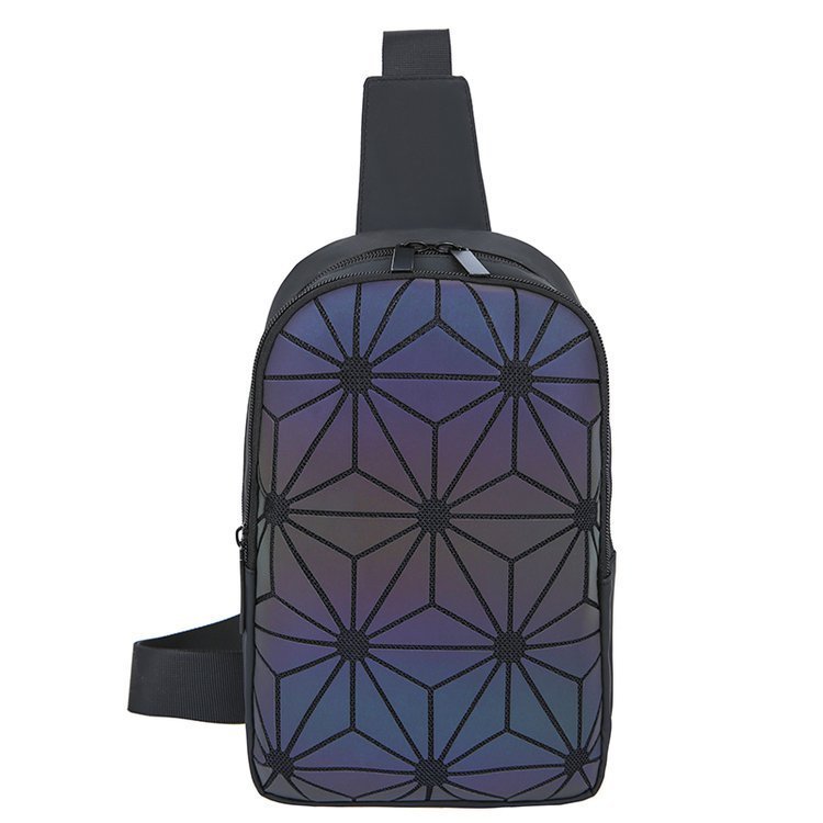 Luminous Geometric Rhombus Bag, Shoulder Bag, Chest Bag - Image 7